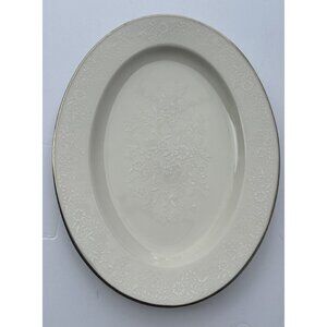 Noritake AFFECTION Platinum 11”‎ Oval Serving Platter Ivory China Porcelain 7192